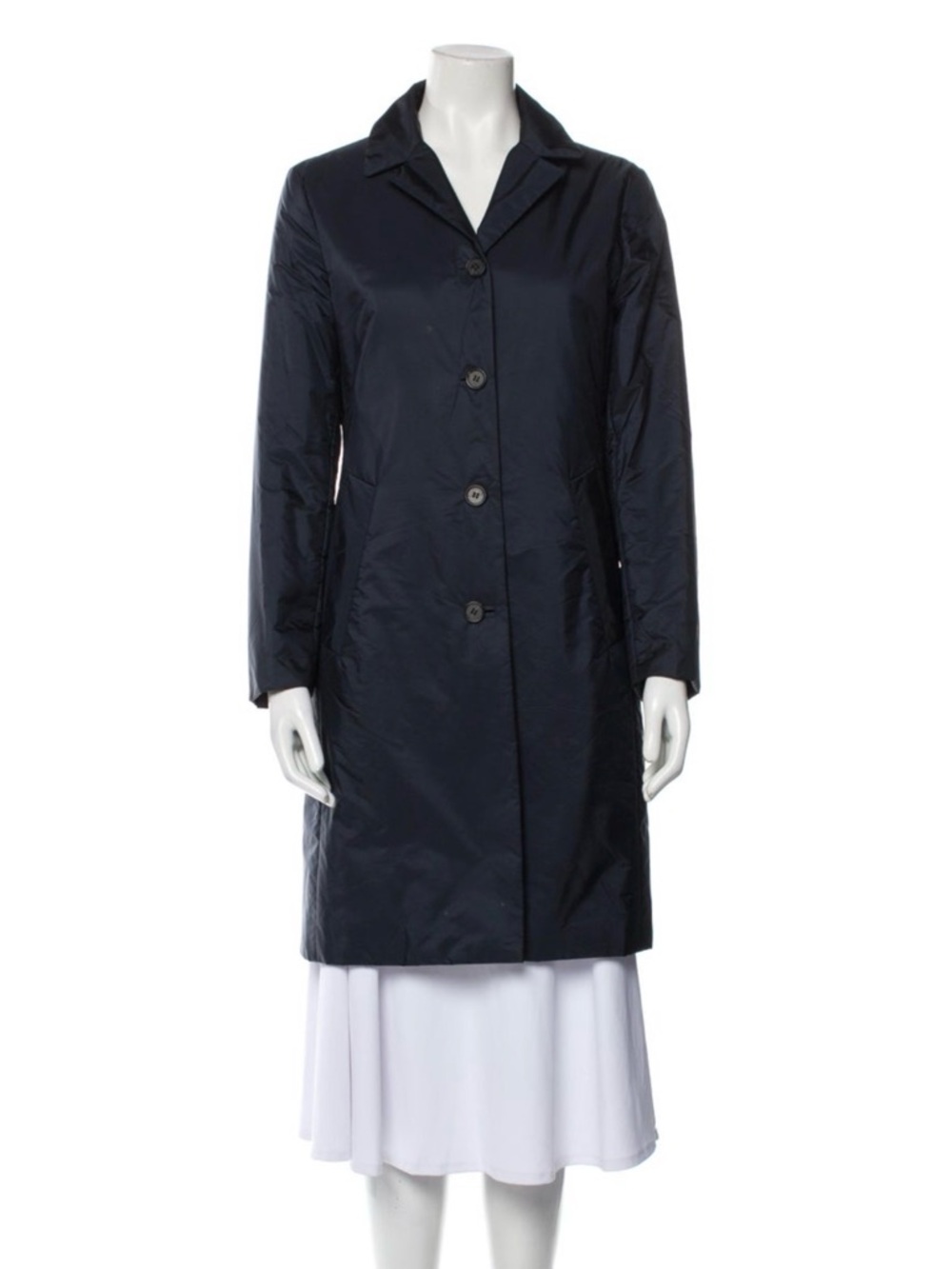 Prada Women's Dark Navy Trench Coat